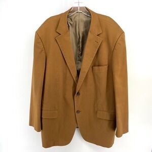 Oak Hill Tan‎ Sport Coat Blazer Jacket Men's 2XL 50/52R Office Wear